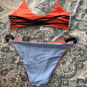 cupshe reversible bikini